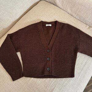 Aritzia Babaton Merino Wool V-Neck Canberra Cardigan